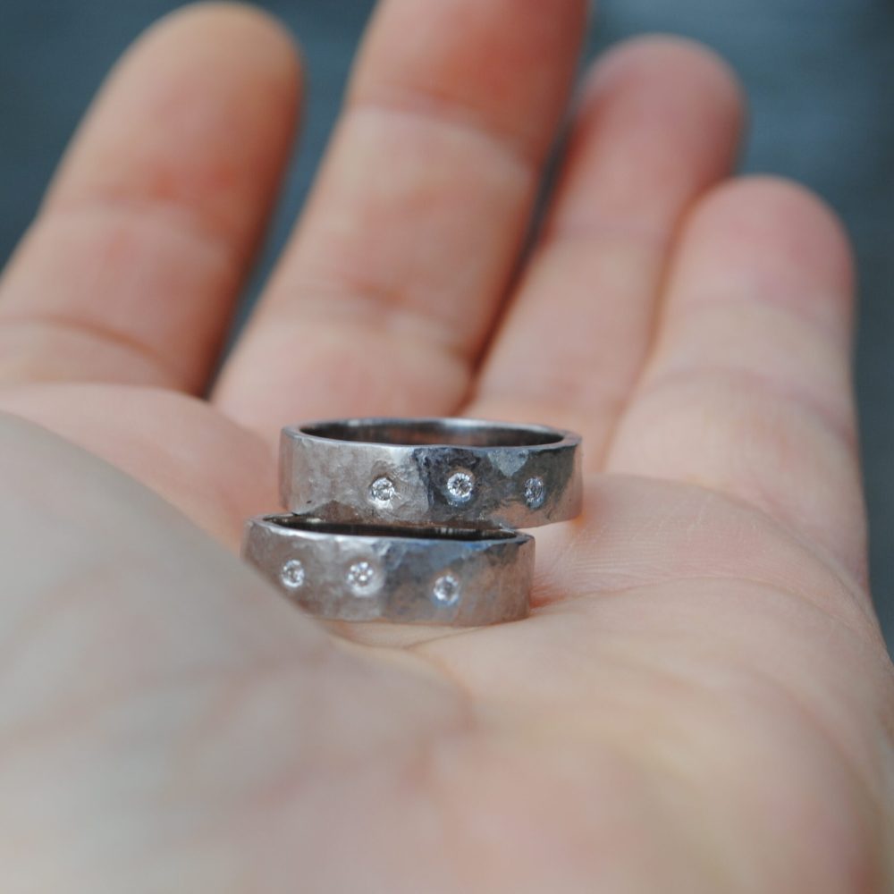 030              Surové Obrúčky 1,8mm Diamanty