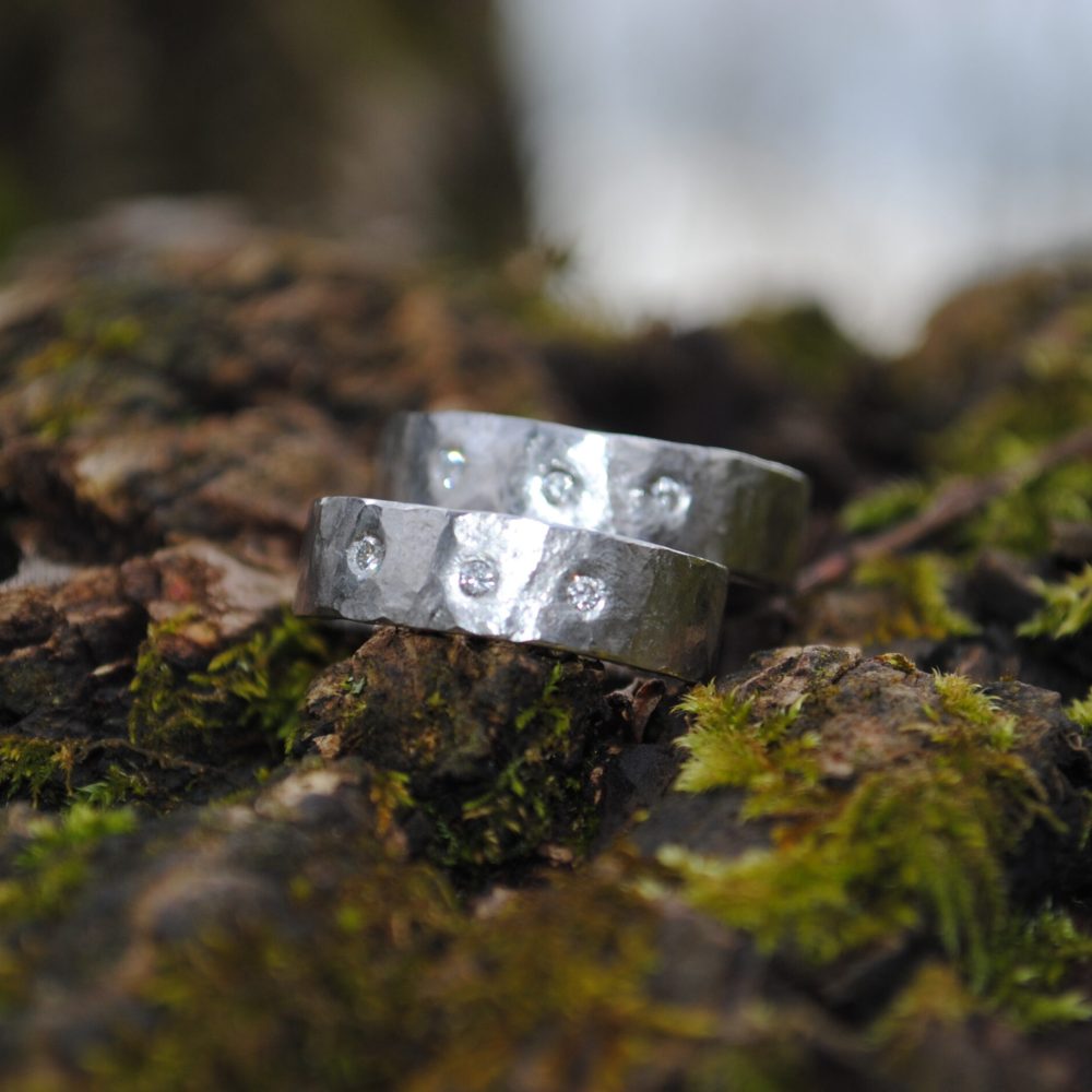 030              Surové Obrúčky 1,8mm Diamanty